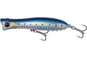 Savage Gear Gravity Popper - Leurre de pêche en Eau salée de Haute Performance pour Les pêcheurs de prédateurs, Conception de Lancer Ultra-Long, pour la pêche en Eau salée White Glow 9 cm