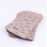 Bimotif Love Yazılı Kese Kağıdı, Kraft &Uuml;zeri Siyah 18x30-100 Adet