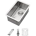 10 X 18 Inch Bar Sink Undermount - Sarlai 10"x18"x8" 16 Gauge Stainless Steel Undermount Bar Prep Kitchen Sink Single Bowl