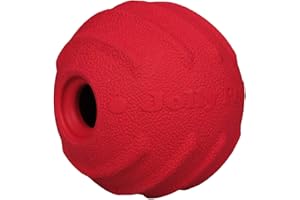 Jolly Pets Tuff Tosser piłka do skakania, zabawka Tog/uchwyt na smakołyki, 10,2 cm, czerwona