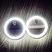 Produktbild smaart® Selfie Ring-Licht für alle Handys | 2017 Version | 36 LED Light Lampen für runden Licht-Kreis-Effekt in den Pupillen | professionelles weißes Licht wie von Stylisten verwendet | 3 verschiedene Helligkeitsstufen für perfekte Selfies | Batteriebetrieben | Selfie Ring Light für iPhone 5 5C 6 6S 6Plus 7Plus, Samsung Galaxy S5 S6 S7, Huawi, Sony und viele mehr (schwarz)