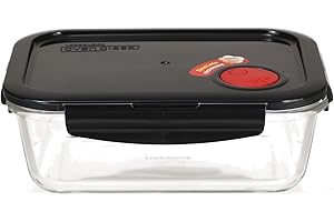 ‎LOCKNLOCK LOCK & LOCK Frischhaltedose aus Glas mikrowellengeeignet - Oven Glass - Auflaufform eckig mit Deckel für Backofen, Mikrowelle & zum Einfrieren, 2 Liter