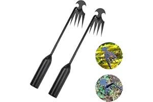 Shinybox Secador de Malezas, 2 Piezas 30 cm Extractor Malas Hierbas Deshierbe, Herramienta de Deshierbe para Jardín para Excavar Trasplantar Deshierbar