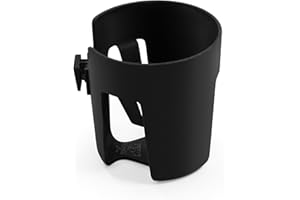 Portavasos para Carrito Stokke, Negro - Compatible con los Cochecitos Stokke Xplory X, Trailz y Beat + Soporte para bañera Stokke Flexi Bath