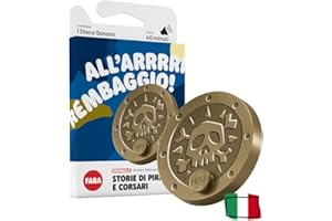 FABA Disco de Sonido - Historias de Piratas y corsarios - Historias y Cuentos sonoros para niños y niñas de 5 a 10 años - Escuchable con el cuentastorias, Juego Educativo versión Italiana