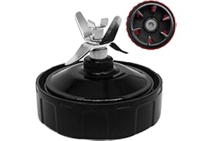 AUMUA Lames de Rechange pour Mixeur Ninja 900 W/Auto iQ 1000 W, 6 Ailerons Accessoires Lame pour Nutri Ninja Pro BL450C BL451C BL456-30 BL480 BL480D BL481C BL482 BL456 BL580 Blender (Ailettes Femelles)