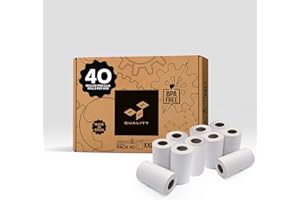 AHR Quality - Premium Rotoli Pos di Carta Termica Bianchi 57mm x14m x12mm Per Registratore di Cassa - Senza BPA, Carta Termica 57 mm per Ricevute Bancomat, Rotolini di Carta per Scontrini 57x35x12