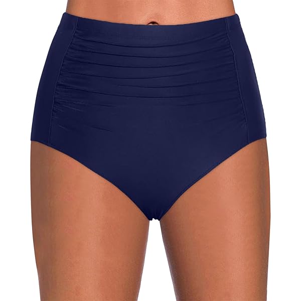 Bas De Maillot De Bain Taille Haute Femme - Gainant Ventre Plat, Menstruel Absorbant - Pour Plage, Piscine, Style Ruched