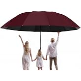 Meichoon Super Large Size Umbrella for 3-4 Person Upgraded with 12 Ribs Waterproof Windproof Lightweight Auto Open/Close Sun