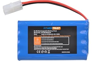 PowerTrust 2100 mAh 9.6 V NI-MH Battery for RC Truck, RC Car, Aeroplane