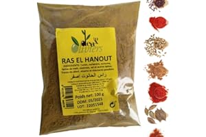 SMART HM Ras El Hanout Premium 100g - Mélange Traditionnel Marocain d'Épices Authentiques pour Cuisine Orientale - Condiment Épicé pour Tajines, Couscous, et Plats Exotiques, 100% Natuel - Qualité Supérieure