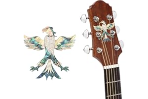 GUVYATI Inlay Stickers für Gitarren, Bass & Ukulelen, Inlaystickers für Gitarren & Bass, sticker für Gitarren, Bass & Ukulelen (Adler)