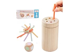 Zilynhom Giochi Montessori per Bambini di 1, 2 e 3 Anni, Giocattolo sensoriale in Legno per Bambini in età prescolare da 1 a 3 Anni, Neonati da 6 a 12 Mesi, abilità motoria fine