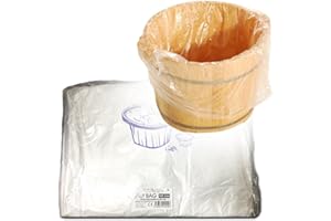 Sesiomworld Pedibag Bolsa de Plástico Especial Pedicura para La Protección de Pediluvio o Bañera, Paqute de 100 unidades 100 Unidades 500 g
