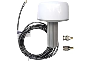 Maswell Antenna esterna GPS marino, 1575.42MHz 42±2dB, SMA con adattatore TNC BNC, compatibile con nmea 0183 Garmin GPSMAP MAP NavTalk StreetPilot Furuno Matsutec Trimble Encoder Fishfinder Echolot