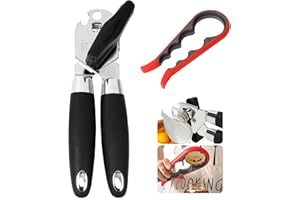 Dachiy Apriscatole Professionale 2 Pezzi, Multifunctional 4-In-1 Apribarattoli Manuale Gripper, 5 In 1 Apribottiglie, Adatto A Ristoranti, Bar, Anziani, Donne, Bambini, Pazienti Con Artrite