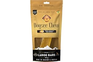 Dogsee Himalayan Yak Chews for Dogs - Large Turmeric Calming Dog Treats - Yak Milk Dog Chew - Long Lasting Cheese Bones for Dogs - Large (1 Pack)