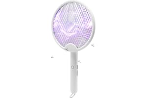 BAXCDYSWE Fsaklaskdy Elektrische Fliegenklatsche, Extra Stark Aufladbar Elektro Mückenklatsche, Wiederaufladbar Fliegenfänger Insektenvernichter, Wiederaufladbarer Fly Fliegen Killer, Wirksam Gegen Stechmücken