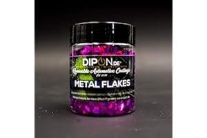 ‎DIPON Effektpigment 3D Purple Laser Flake Glitter Polyester EFfekt Farbpigment für Epoxidharz Resin Epoxy Autolack Aquarell Seife Kunst Geode