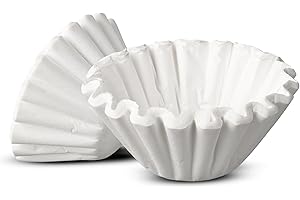 DELISUPPLIES Large Coffee Filter Papers - 200 Paper Coffee Filters for Bravilor Bonamat, Buffalo, Bunn, Technovorm, Marco and Commercial Machines | Disposable Coffe Filters | Deli Supplies