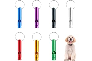 YESHLiky Dog Whistles for Recall, Dog Whistle to Stop Barking, Training Whistle with Keychain for Obedience Training & Behaviour Aids for Most Breeds Pets (Random Colors, 7 Pcs)