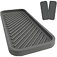 SOQKEEN 2 Pcs Silicone Sponge Holder, Non-Slip Soap Dispenser Tray, Silicone Sink Counter Organiser, Bathroom Kitchen Accessory