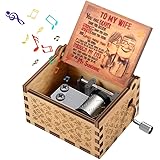 Shmily Hand Cranked Wooden Music Box for Your Love - Best Gift