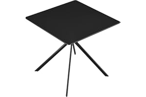 ‎[EN.CASA] [en.casa] Esstisch - Schwarz 78x78x75cm - Küchentisch Esszimmertisch Besprechungstisch Konferenz-Tisch