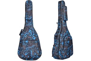 ele ELEOPTION Gitarrentasche 40‘‘/41‘‘ Dichte Oxford Nylon Gig Bag Gepolsterte Gitarrentasche für Konzertgitarre Akustik- und Klassikgitarre Wasserdicht Stoßfest (Balu)