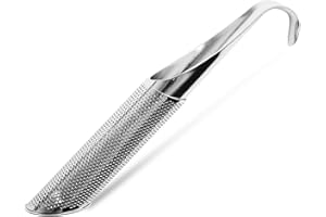 iNeibo Infuseur à Thé Pipe en Acier Inoxydable Filtre de Thé avec Passoire à Thé INOX Infuseur Thé Original (Set de 1)