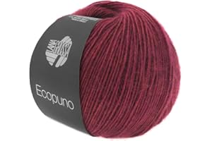 ‎LANA GROSSA LANA GROSSA Ecopuno | Edle Netzgarnstruktur aus Baumwolle gefüllt mit Merino/Alpaka | Handstrickgarn aus 17% Schurwolle & 11% Alpaka Wolle | 50g Wolle zum Stricken & Häkeln | 215m Garn FB 35