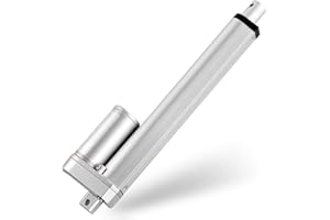 Koncey Actionneurs à Mouvement Linéaire 12V/24V Moteur Actionneur Linéaire Étanche IP65, Max 2000N Vérin électrique avec Fin de Course(Size:250mm-50mm/s-300N(30KG),Color:24V)