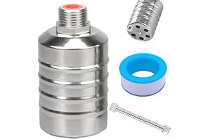 GARQITWAN Schwimmerventil für Wassertank Pool 1/2 Zoll Automatisches Wasserstandskontrollventil 304 Edelstahl Schwimmerventil mit 30cm Wellrohr und Wasserhahn-Dichtungsband