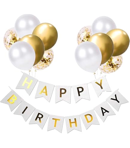 Tovaglioli Compleanno Happy Birthday - 20 Pezzi 33x33cm In Carta Oro E Bianco