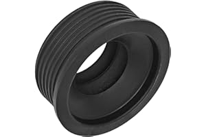 MegaHaustechnik HT Gummi-Manschette 32-34mm x 60mm für Siphon Anschlußstück und Siphonrohr, Manschette Innen Ø 32 bis 34mm x Außen Ø 60mm, Abwasser Abfluss Waschbecken Spültisch Sifon Dichtung