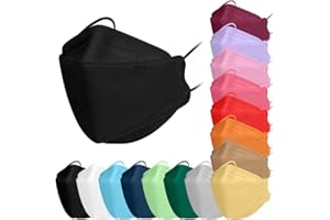 TubeRoo FFP2 Maske Fischform 1/5/10/20/50/100 Stück Masken, Versand aus Deutschland, weiche Ohrschlaufen Bänder, Atemschutzmaske, Mundschutz