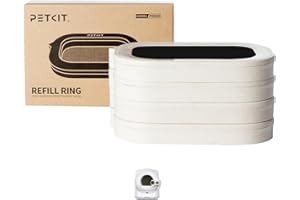 PETKIT Sacchetti per Rifiuti di Ricambio per PUROBOT ULTRA, 4 Rotoli, Grande Capacità, Sacchetti per Lettiera per Gatti Autopulente