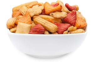 CRACKERSCOMPANY 1 x 6.5kg Fuji Mix Reiscracker bunter Mix aus Reiskräcker Snack fettfrei würzig mild vegetarisch vegan laktosefrei