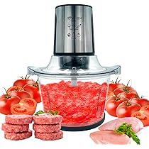 Tritatutto Elettrico 5 Litri - Acciaio Inox, 300W, 4 Lame, Per Carne E Verdure - Foto 8