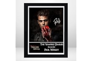 EVERYTHING BUT THAT Vampire Diaries Paul Wesley/Stefan Salvatore Version 2 Signed Autograph Photo Print Poster Mounted Wall Art (10x12) Actor Artwork for Home & Office Decor Gift