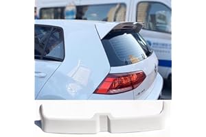 ENFILY Car Rear Spoiler for VW Golf 7/7.5 GTI 2014-2020, Auto Roof Decoration Tail, Tailgate Boot Lid Wing Modified Styling Kits Accessories (White)