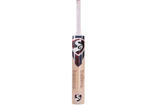 SG KL RAHUL Spark Bat Kashmir Willow Hard Pressed Shaped for Superb Stroke Cricket Bat (Leather Ball) No.6