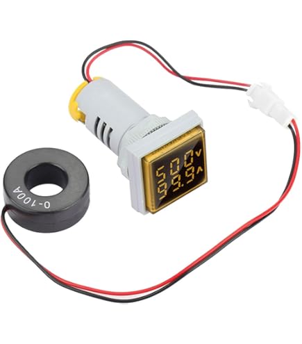 Voltmètre 6-100V Signal Lumineux Numérique Indicateur De Tension Numérique Mètre De Tension Testeur De Lampe Ronde Pour Test Et Mesure