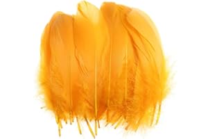 TYEQWT 400 Pcs Feathers for Crafts, Ideal for Wedding Ornament, Arts and Crafts for Kids, Feather Mask Making, DIY Feather Boa, Dream Catcher Decoration, Coloured Feathers