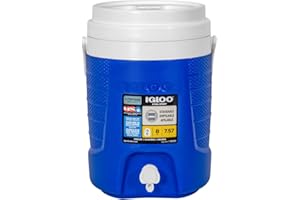 IGLOO Sport 2 Gallon Distributeur de Boissons Isotherme, 7.6 Litre, Bleu