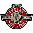 SUMA SHOP - Indian Motorcycle Embroidered Patch Red 28cm x 22cm