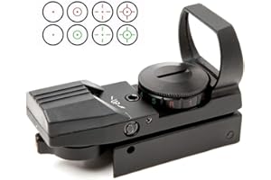 ACEXIER Zielfernrohr 20mm Schiene Holographisches Leuchtpunktvisier 4 Absehen taktisches Zielfernrohr Kollimator Optisches Visier Jagd Airsoft Optics