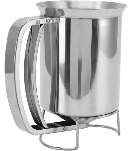 Distributeur Pâte à Gâteau Acier Inoxydable 900ml - Ustensile Cuisine Crêpes Muffins