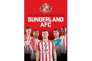 2026 CALENDAR SUNDERLAND FC MONTH TO VIEW A3 WALL CALENDAR OFFICIAL PRODUCT