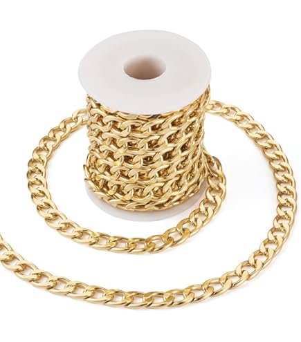 Catena In Alluminio Per Gioielli - 5m Argento, Maglia 16mm - Foto 10